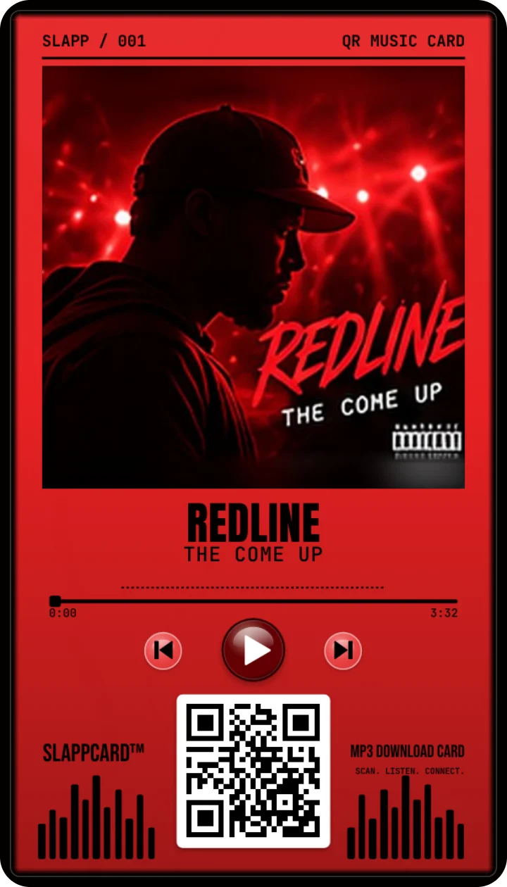 Sample card: REDLINE · The Come Up