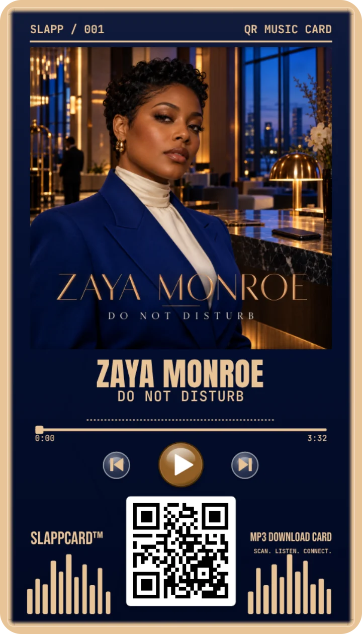 Sample card: ZAYA MONROE · Do Not Disturb