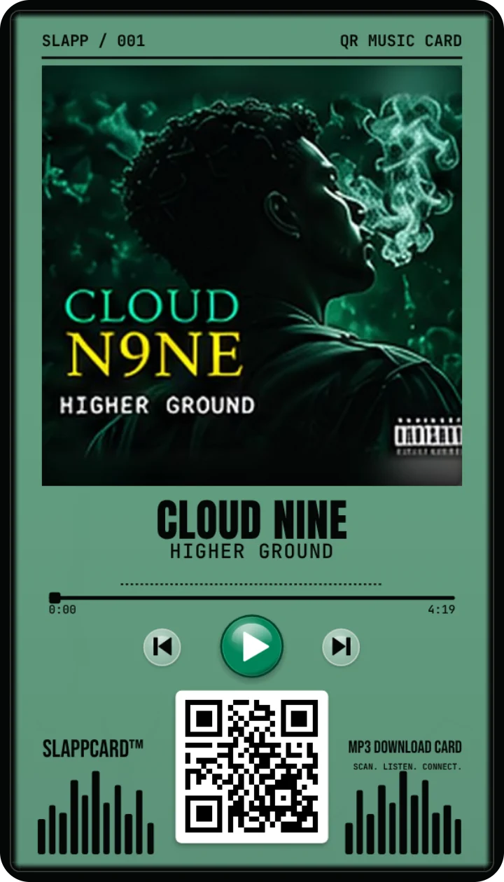 Sample card: CLOUD NINE · Higher Ground