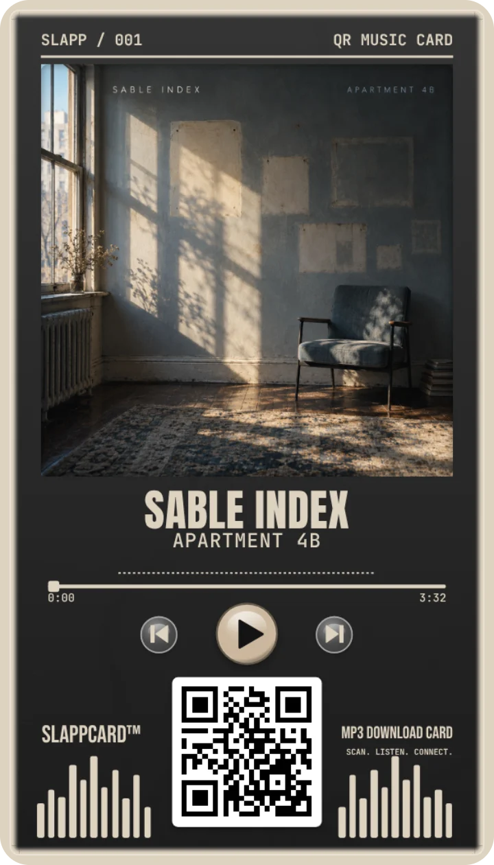 Sample card: SABLE INDEX · Apartment 4B