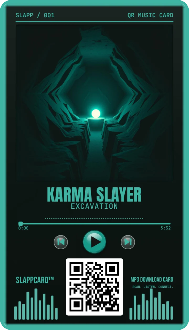 Sample card: Karma Slayer · Excavation
