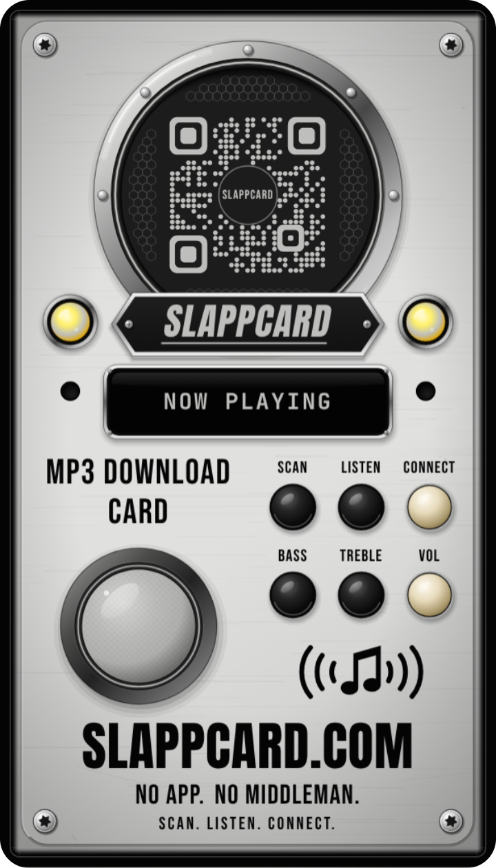 NIA VERSE: SLAPPCARD, back of a Slappcard