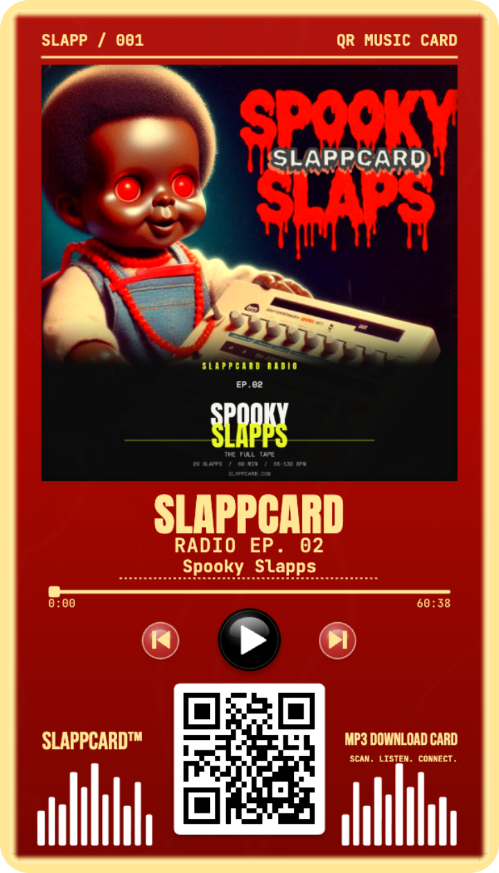 Slappcard: Radio EP. 02, front of a Slappcard
