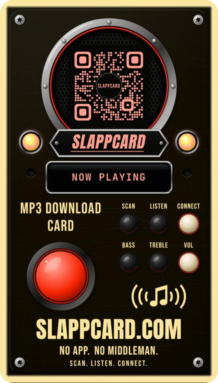 SPOOKY SLAPPS: LET THE KIDS PLAY, back of a Slappcard